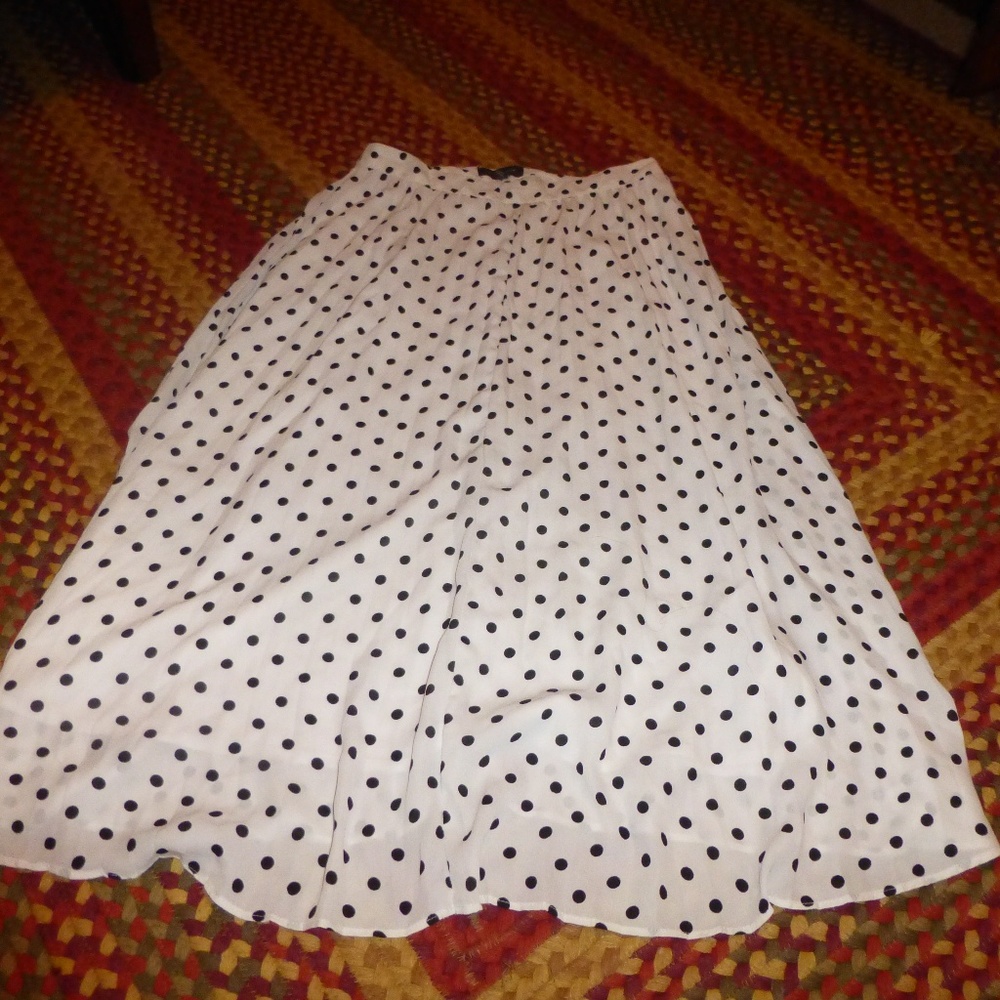 NWT The Limited Polka Dot Midi Skirt